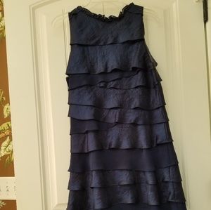 Knee length navy dress